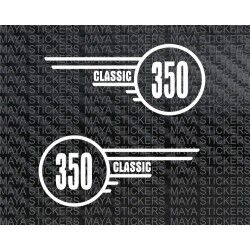 Royal Enfield Classic 350 toolbox logo sticker (Pair of 2 stikcers) 