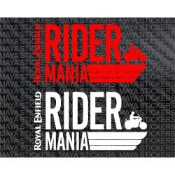 Royal Enfield Rider Mania logo stickers