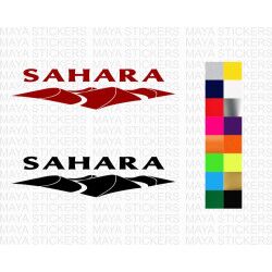 Jeep Sahara logo car stickers ( Pair of 2 )