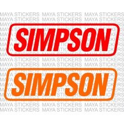 Simpson performance products logo stickers for cars and bikes