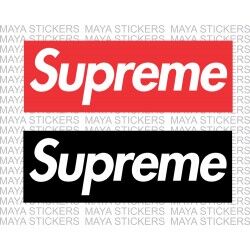 Supreme logo stickers for cars, bikes, laptops, mobile