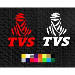 TVS dakar logo stickers for TVS bikes and helmets