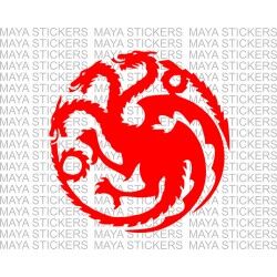 Targaryen dragon game of thrones logo stickers / decals