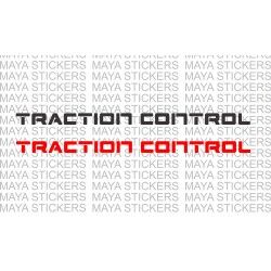 Traction control logo stickers for cars and motorcycles