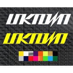 UNKNOWN bikes logo stickers for bicycles and helmets ( pair of 2 )
