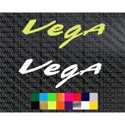 Vega helmets logo stickers ( Pair of 2 )