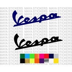 Vespa logo stickers for scooters and helmets