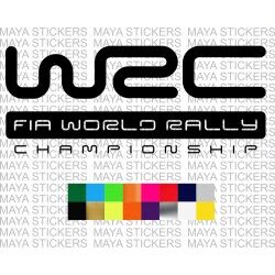 WRC - FIA World Rally Championship logo decal sticker for cars