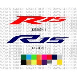 Yamaha R15 logo stickers for bikes and helmets ( Pair of 2)