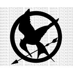 Hunger games Mocking jay logo stickers for Cars, Bikes, Laptop