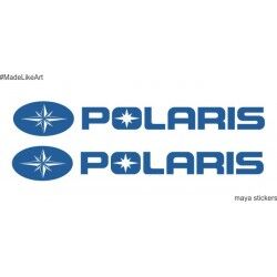 Polaris logo  sticker / decal for ATVs, Cars and bikes  